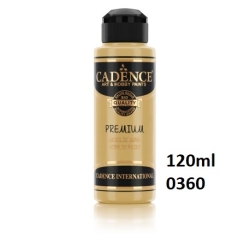 CADENCE Premium 0360 Farba akrylowa półmatowa 120ml SZAFRANOWY /  SAFFRON